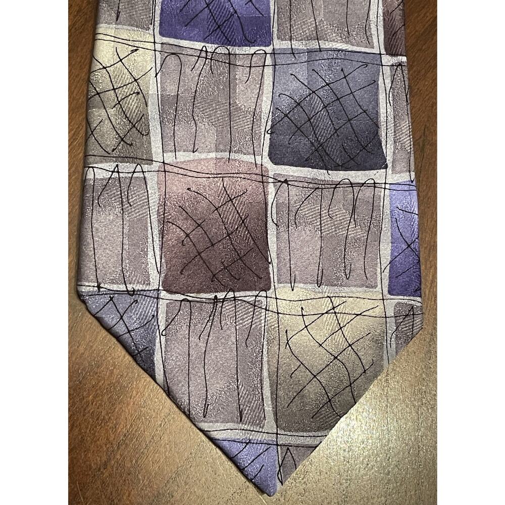 J. Garcia Blue Green Overlooking The Desert Collection Fifteen 100% Silk Korea